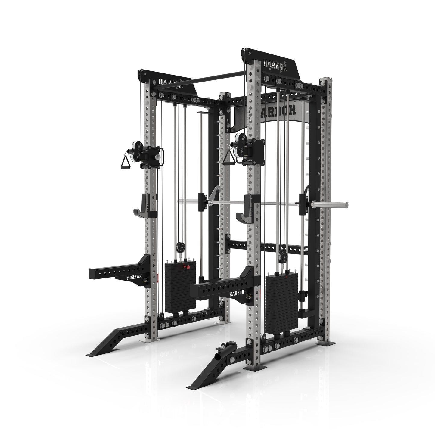 The Harbor HH80 Elite Half Rack & Smith Machine Trainer