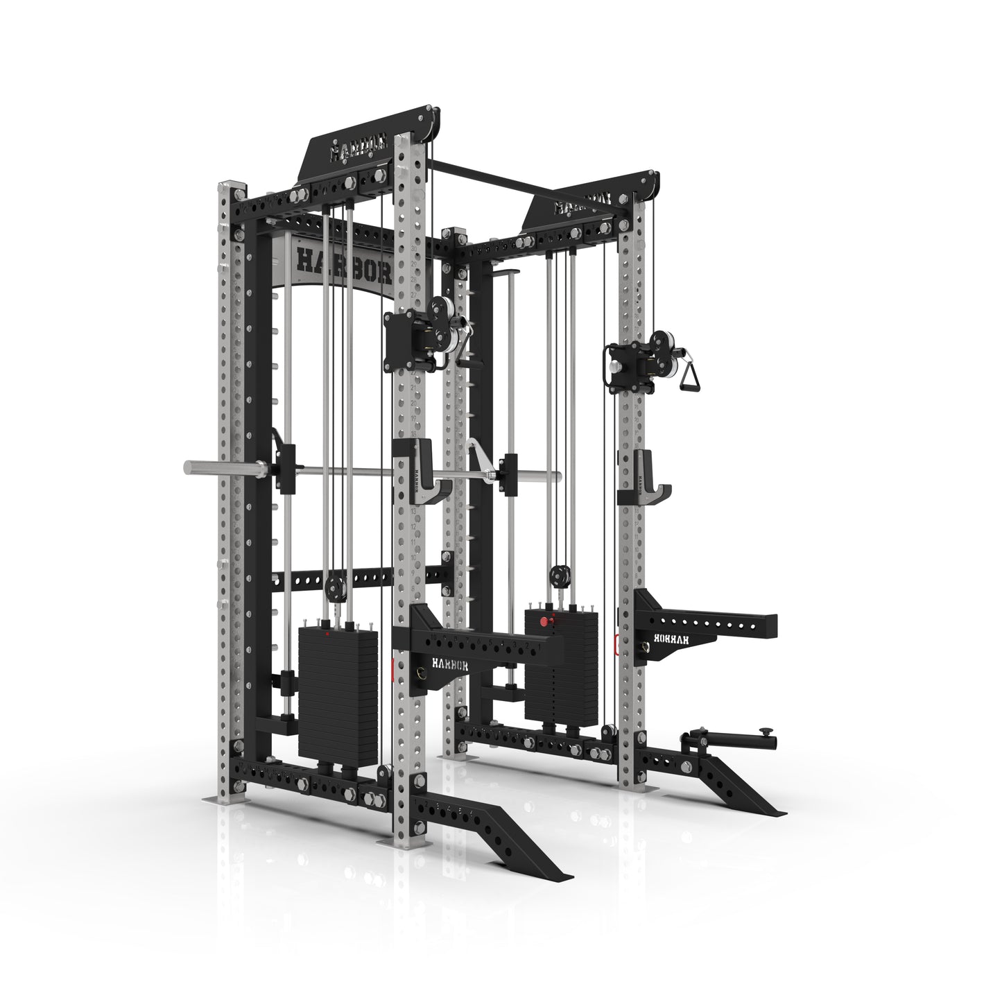 The Harbor HH80 Elite Half Rack & Smith Machine Trainer