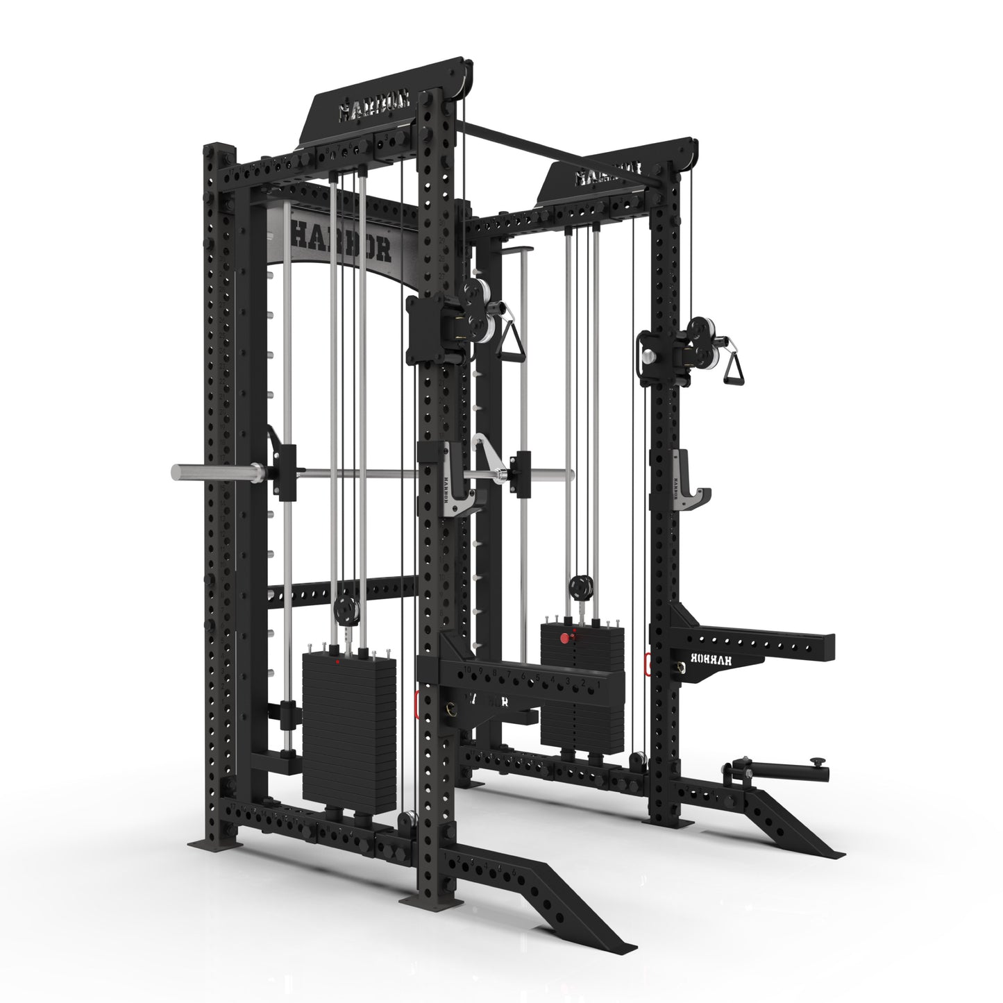 The Harbor HH80 Elite Half Rack & Smith Machine Trainer