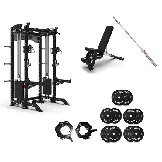 The Harbor Home Gym Package 2 with HH81 Half Rack Trainer