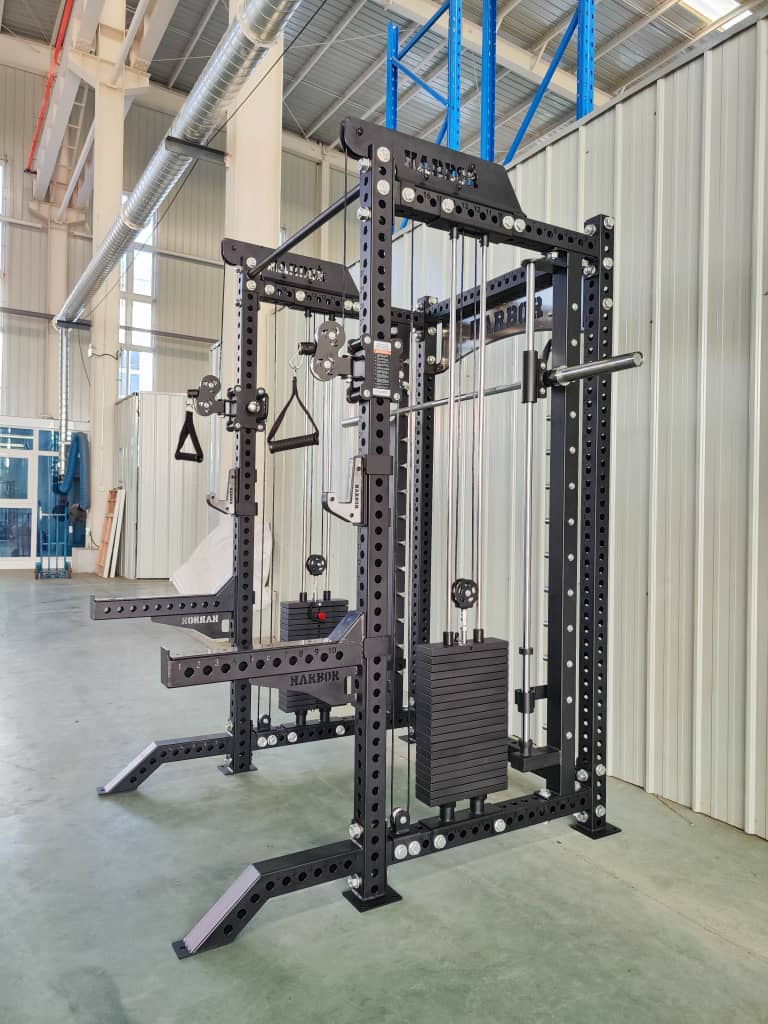 The Harbor HH80 Elite Half Rack & Smith Machine Trainer