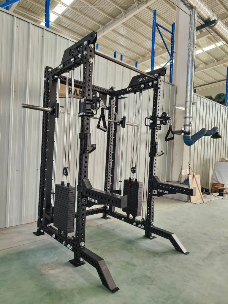 The Harbor HH80 Elite Half Rack & Smith Machine Trainer