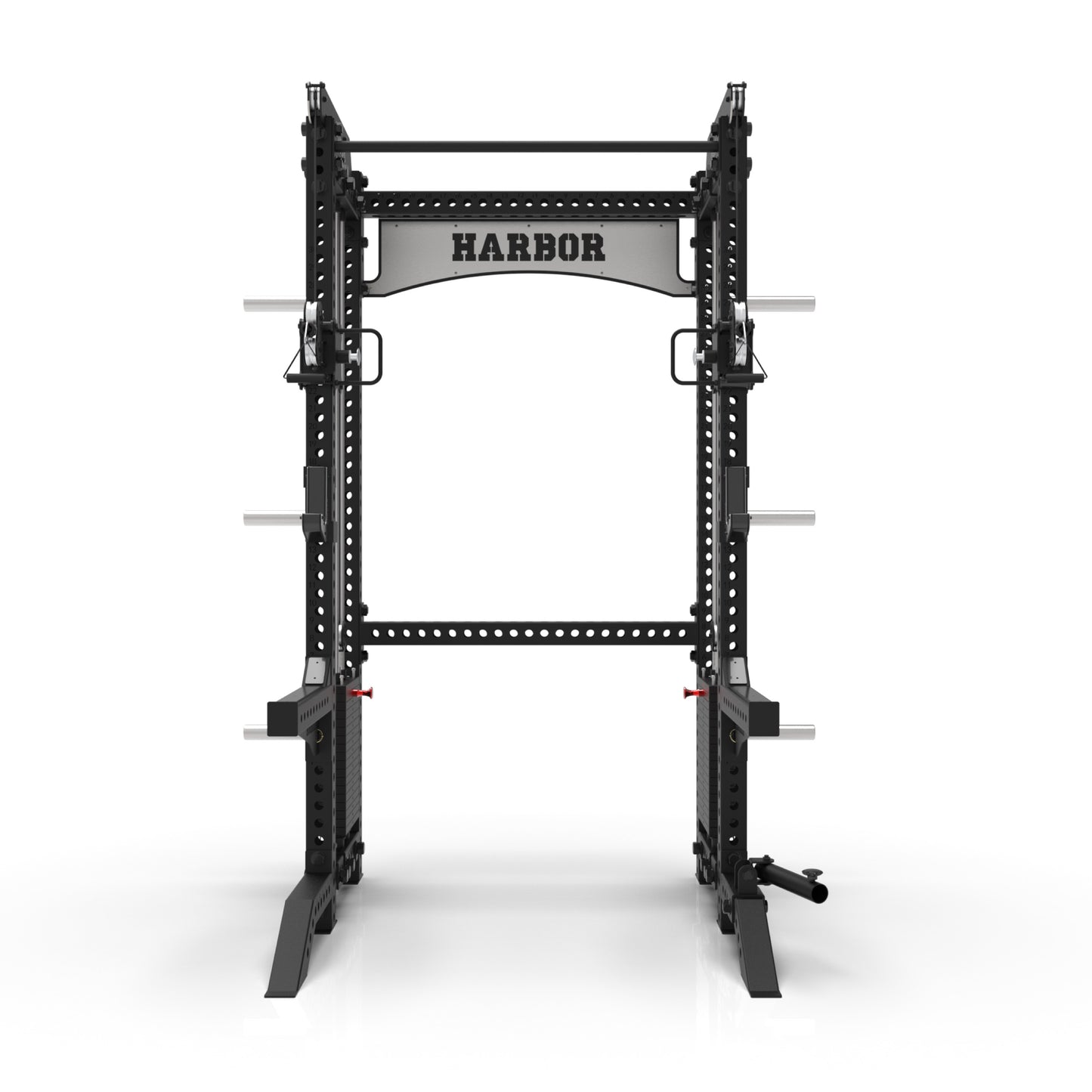 Harbor HH81 Elite Half Rack Trainer with Dual 200lb Weight Stacks