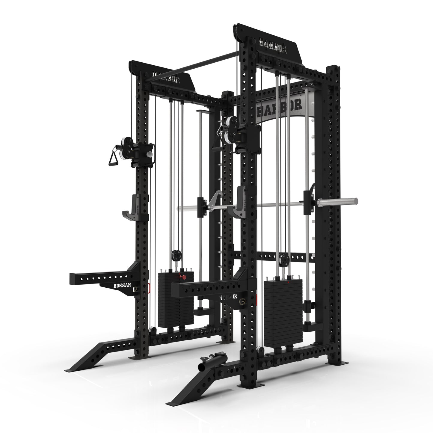 The Harbor HH80 Elite Half Rack & Smith Machine Trainer