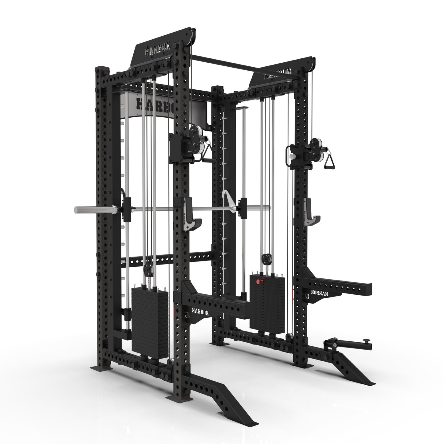 The Harbor HH80 Elite Half Rack & Smith Machine Trainer