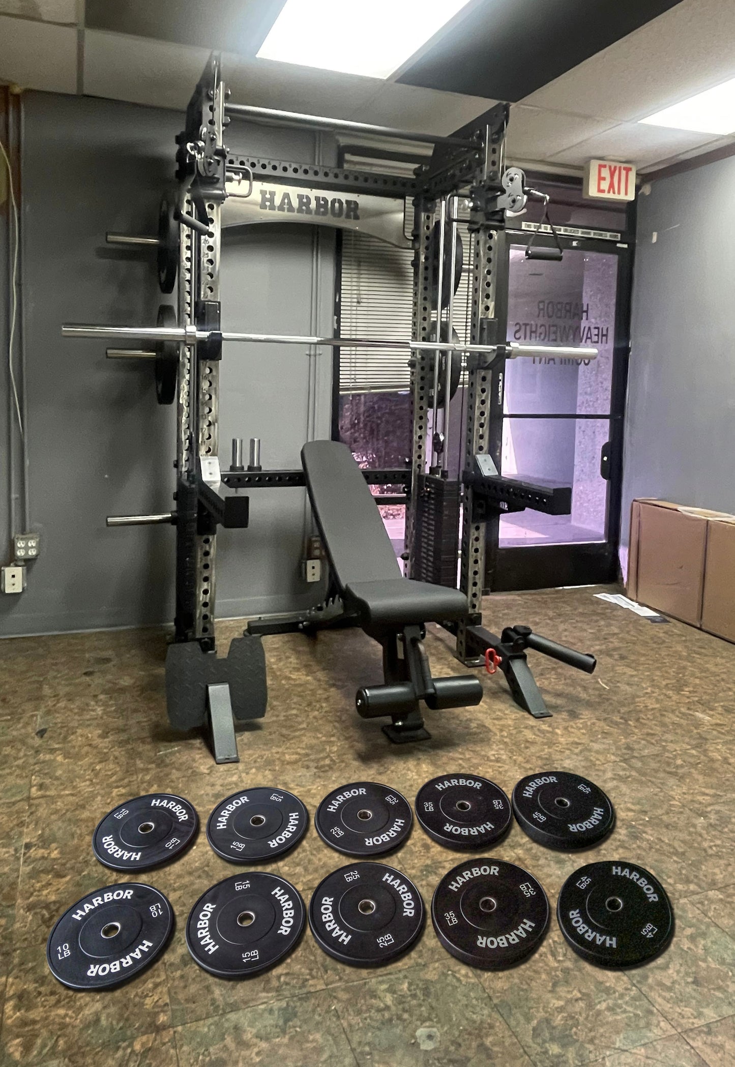 The Harbor Home Gym Package 2 with HH81 Half Rack Trainer