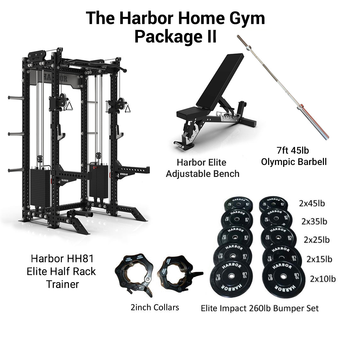 The Harbor Home Gym Package 2 with HH81 Half Rack Trainer