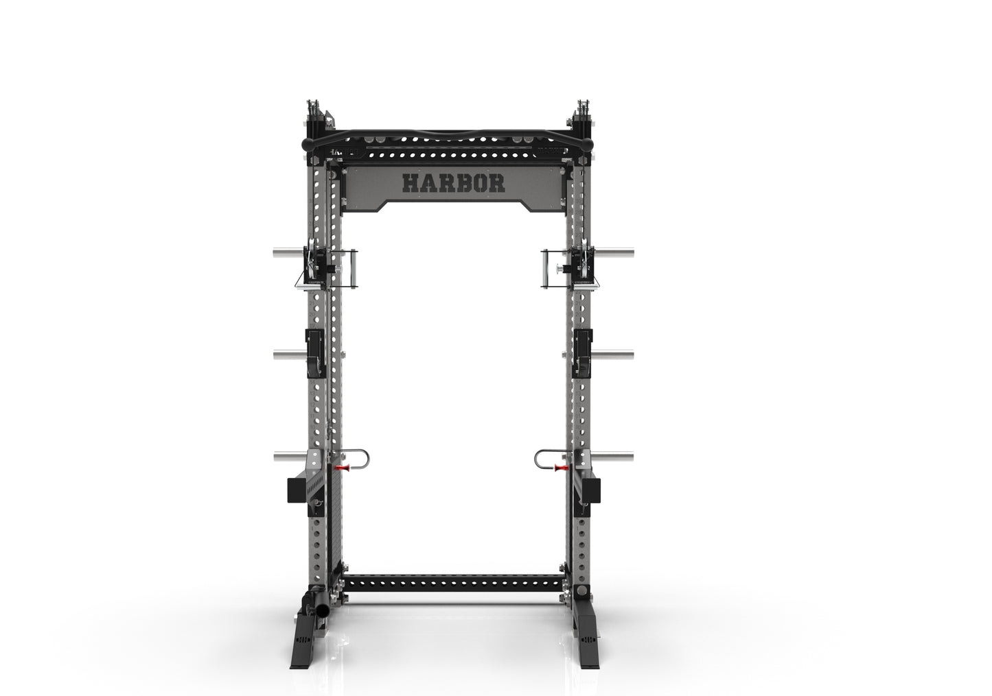 The Harbor HH81 Elite Half Rack Trainer with Dual 200lb Weight Stacks