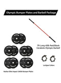 Red/Black Cerakote Olympic Barbell