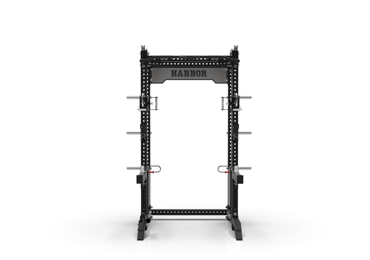 The Harbor HH81 Elite Half Rack Trainer with Dual 200lb Weight Stacks