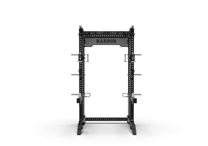 The Harbor HH81 Elite Half Rack Trainer with Dual 200lb Weight Stacks