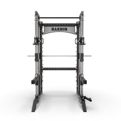 The Harbor HH80 Elite Half Rack & Smith Machine Trainer