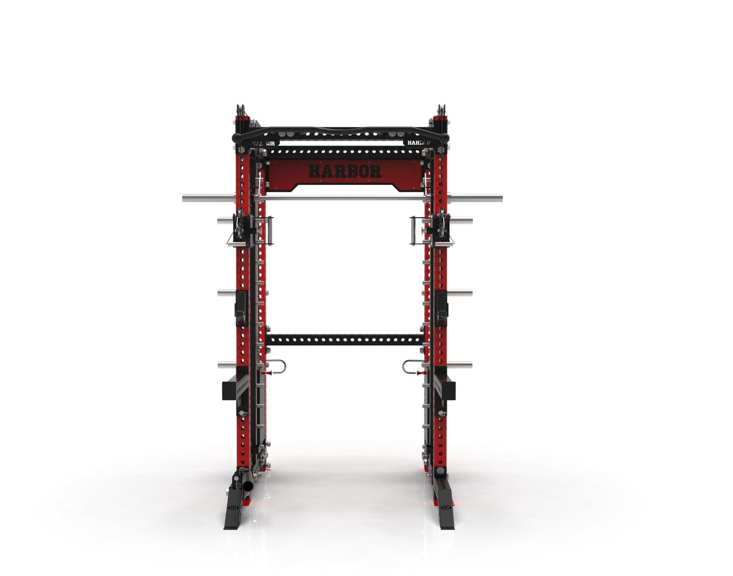 The HH80 V2 Elite Half Rack & Smith Machine Trainer with Dual 200lb Weight Stacks