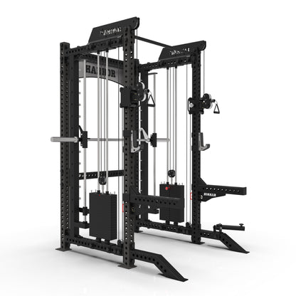 The Harbor HH80 Elite Half Rack & Smith Machine Trainer