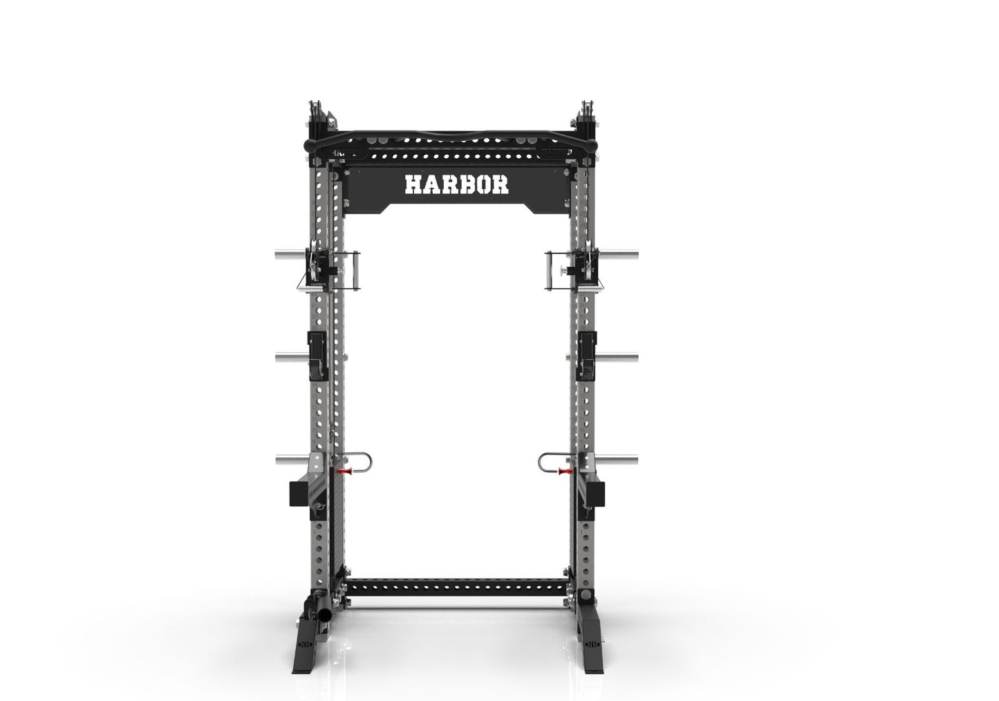 The Harbor HH81 Elite Half Rack Trainer with Dual 200lb Weight Stacks