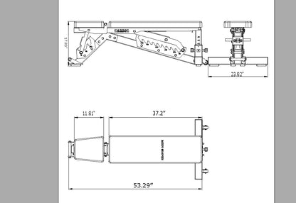 The Harbor Elite Adjustable FID Bench V2