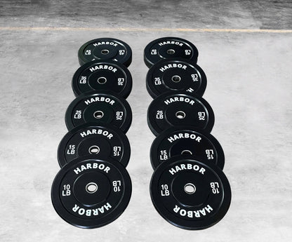 Home Gym Package: 260lb set + 1 Cerakote Olympic Barbell & 2-inch Lockjaw Collars